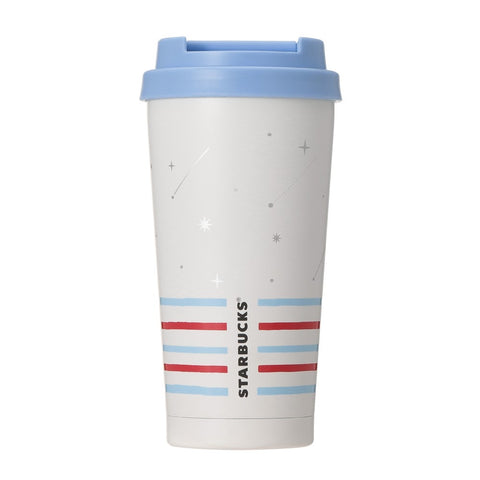 Starbucks Japan Stainless Steel TOGO Logo Thermos Cup Ocean Stripe 473ml