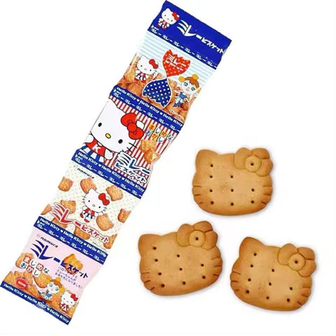 Japanese Nomura Fried Bean Processing Store Hello Kitty Sun-dried Salt Biscuits 4Pack