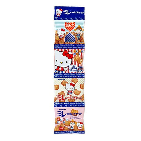 Japanese Nomura Fried Bean Processing Store Hello Kitty Sun-dried Salt Biscuits 4Pack