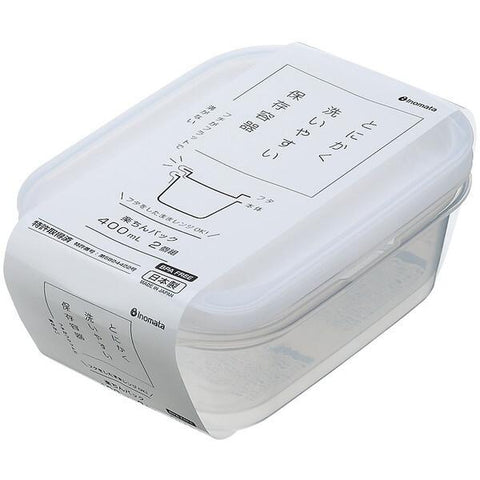 Rakuchin Pack Square 400ml 2 Piece Set