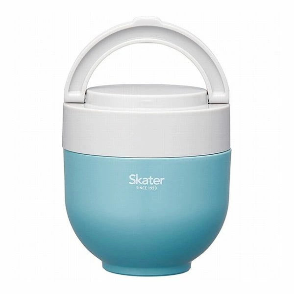 Skater Folding Handle Insulated/Cold Rice Bowl Jar 540ml  Lake Green