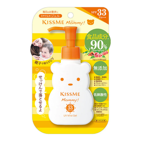Japan KISS ME MOMMY Bear Design Kids Sunscreen – Gentle Formula for Sensitive Skin
SPF33 100g