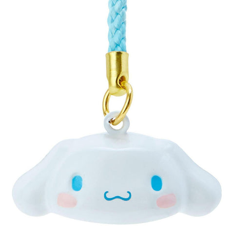 Sanrio Cinnamoroll Face-shaped Bell Charm Strap Cord Brass